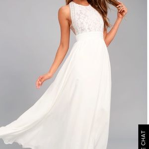 Lulus wedding dress lace brand new with tags